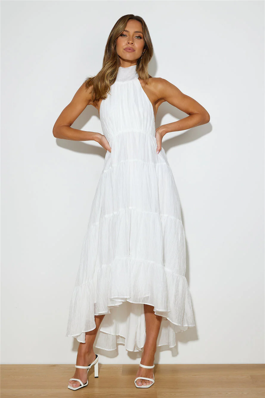 Entrance Is Yours Maxi Dress White