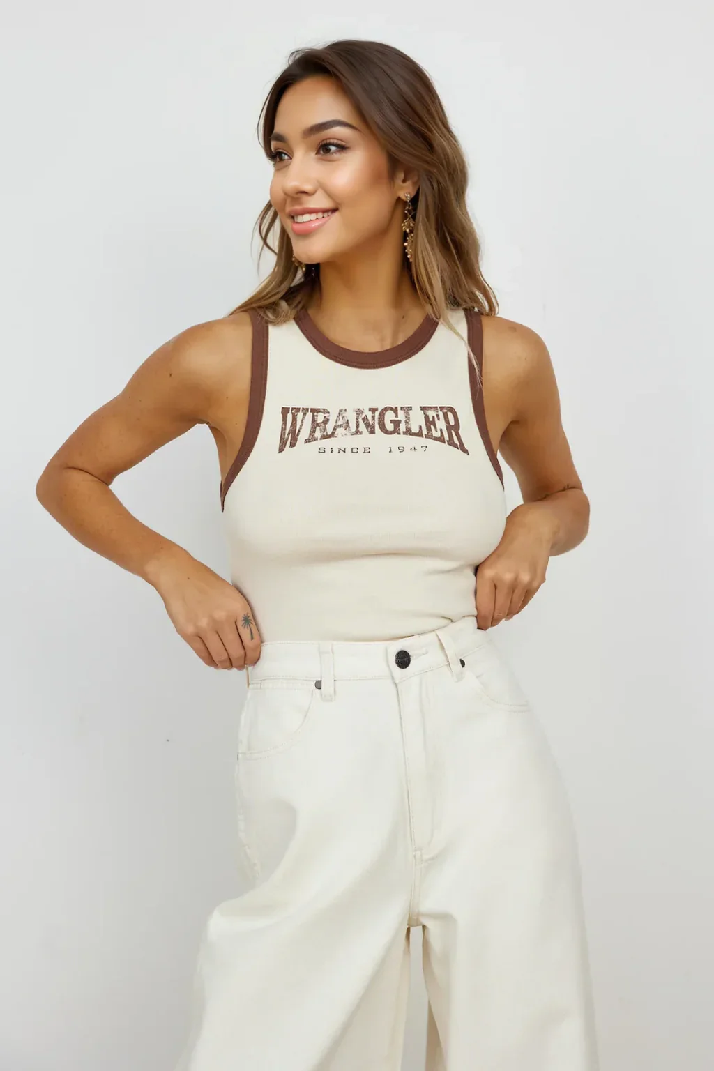 WRANGLER Newport Tank White Smoke