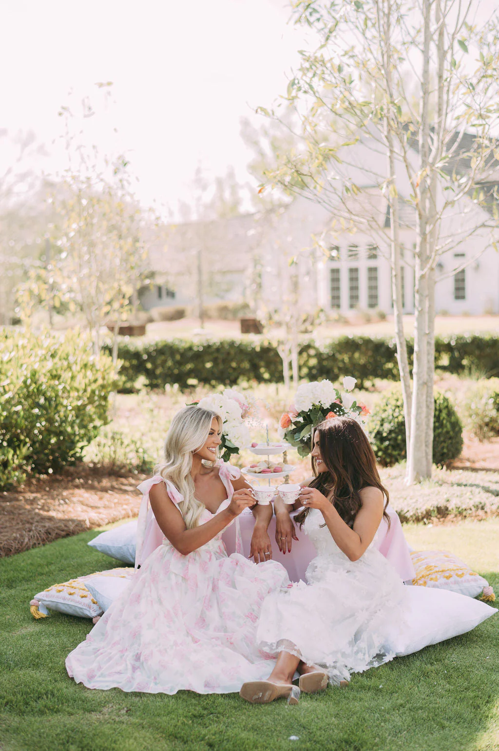 Rosie Shoulder Tie Midi DressPink