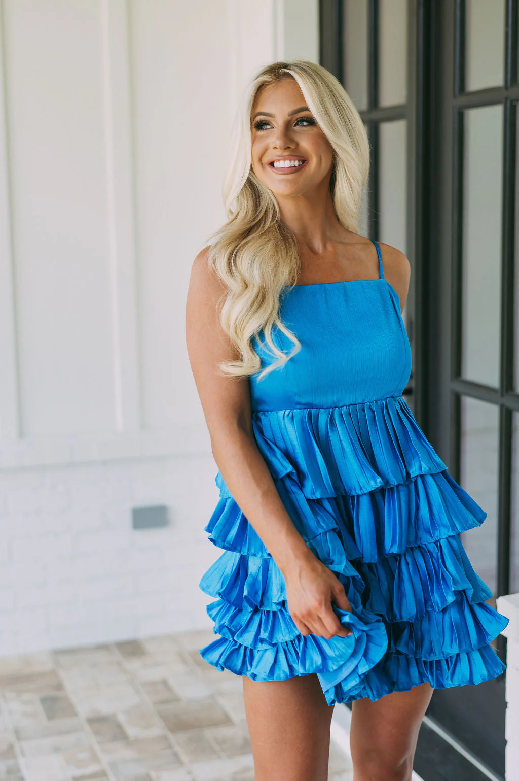 Lexi Tiered Pleated Dress