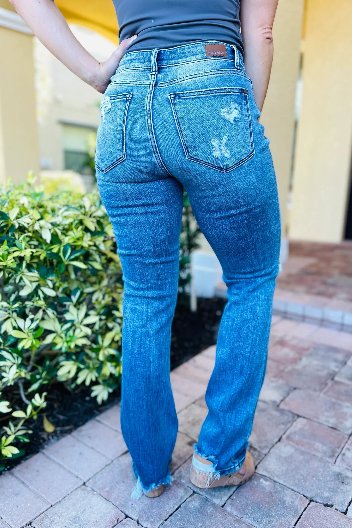 O'Hara Destroyed Straight Jeans