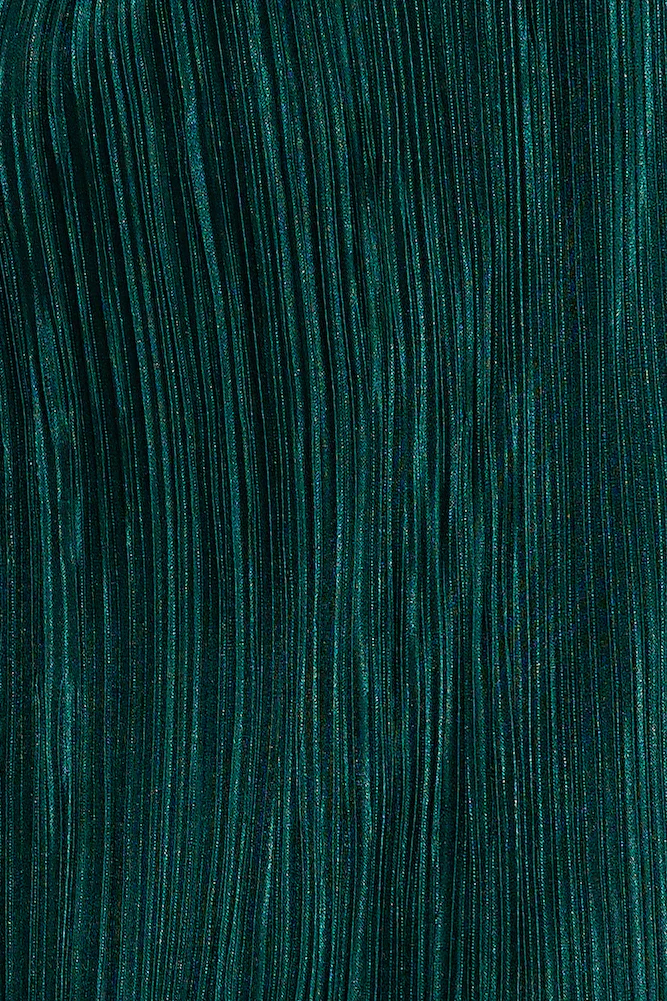 Horizons Meet Plisse Dress Forest Green