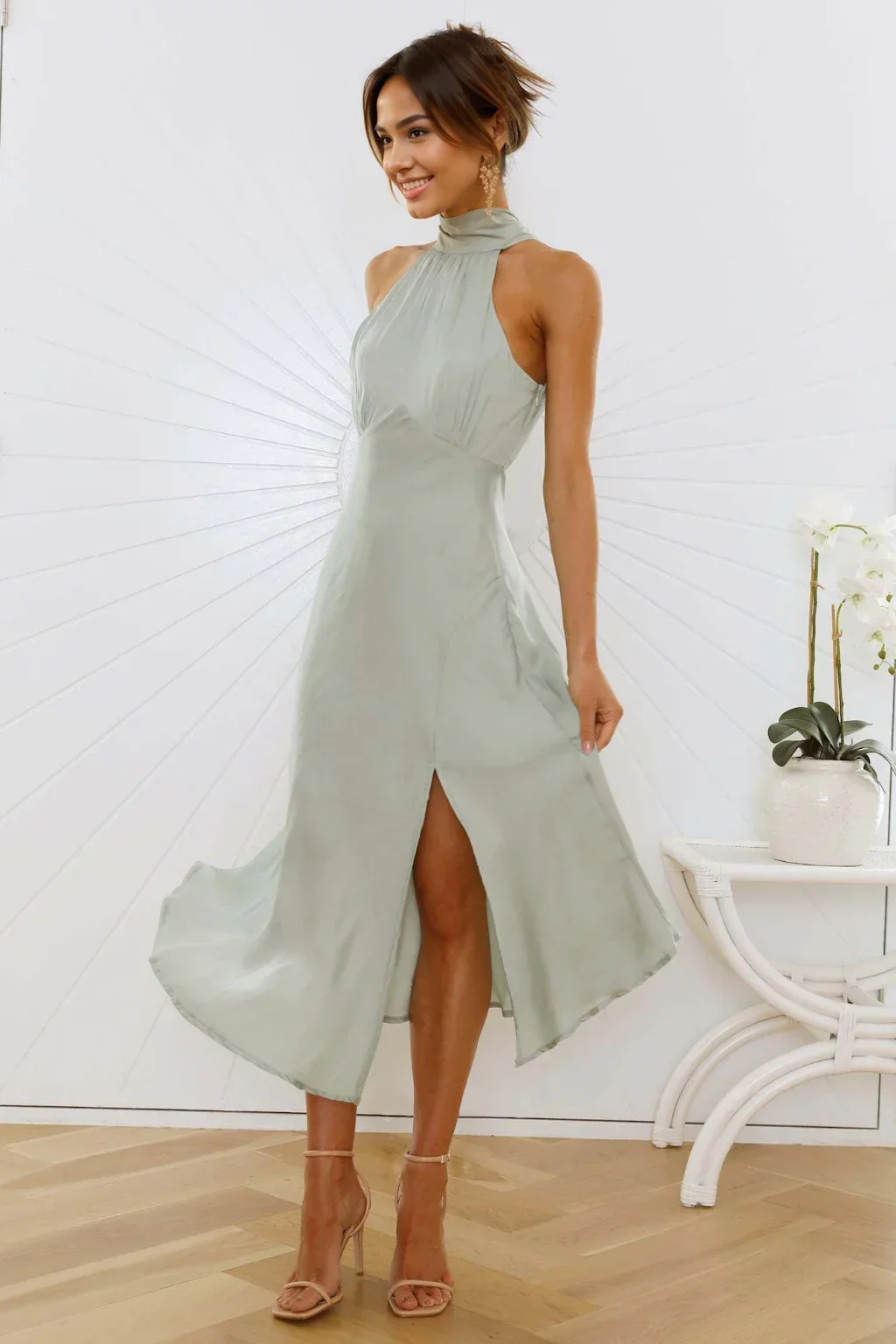 No Tears Here Maxi Dress Sage