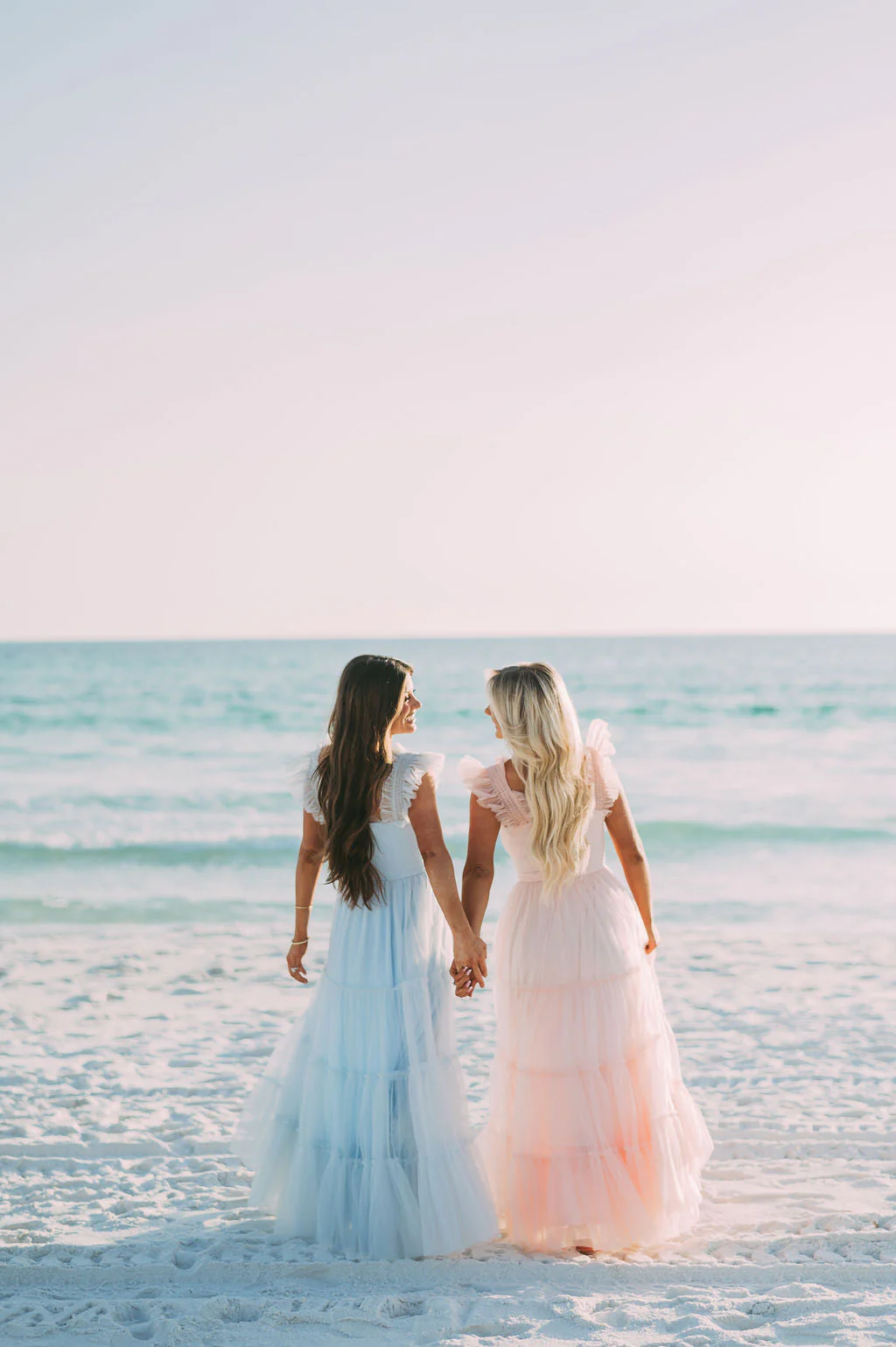 Meleah Tulle Maxi Dress-Light Blue