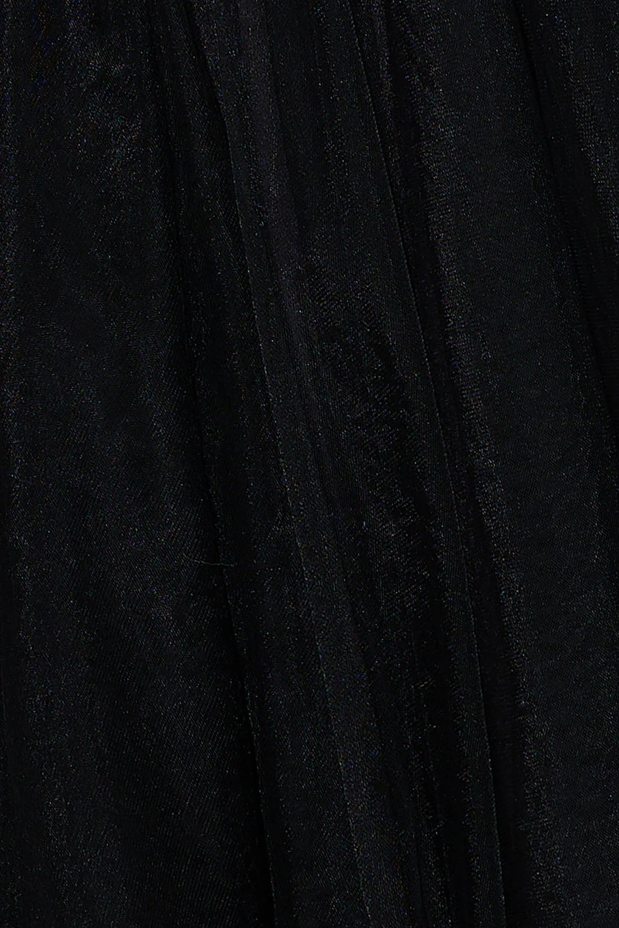 Pretty Snowflake Tulle Mini Dress Black