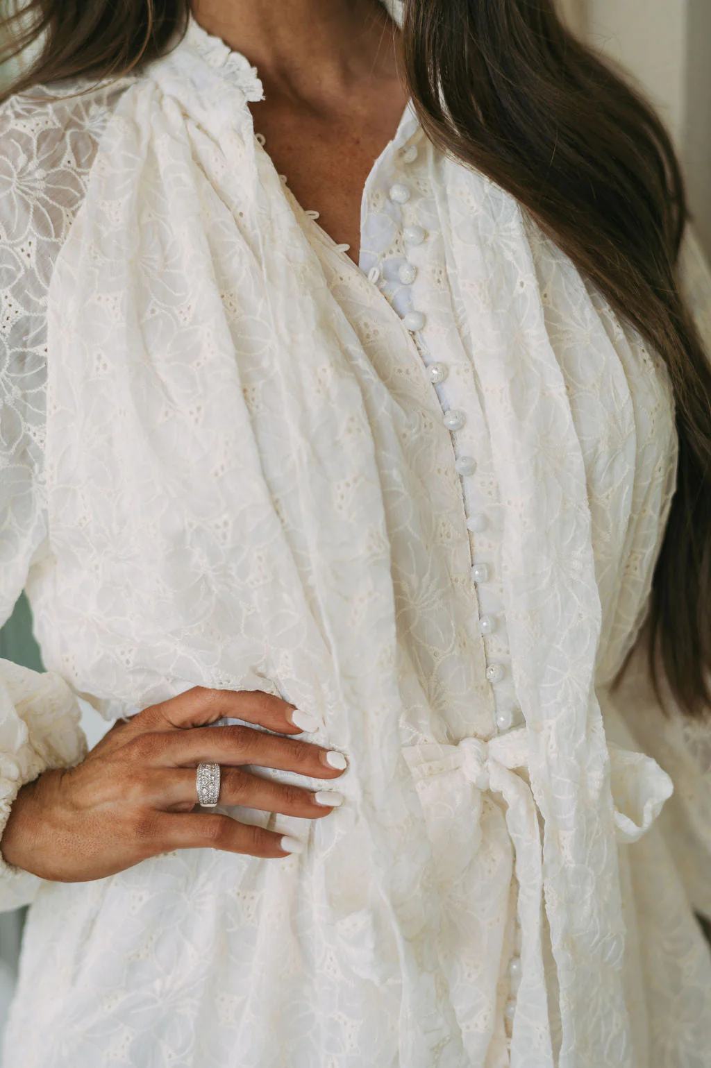 Dixie Lace Dress Cream