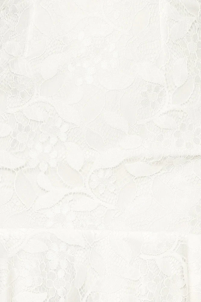 Eyes On You Dress White