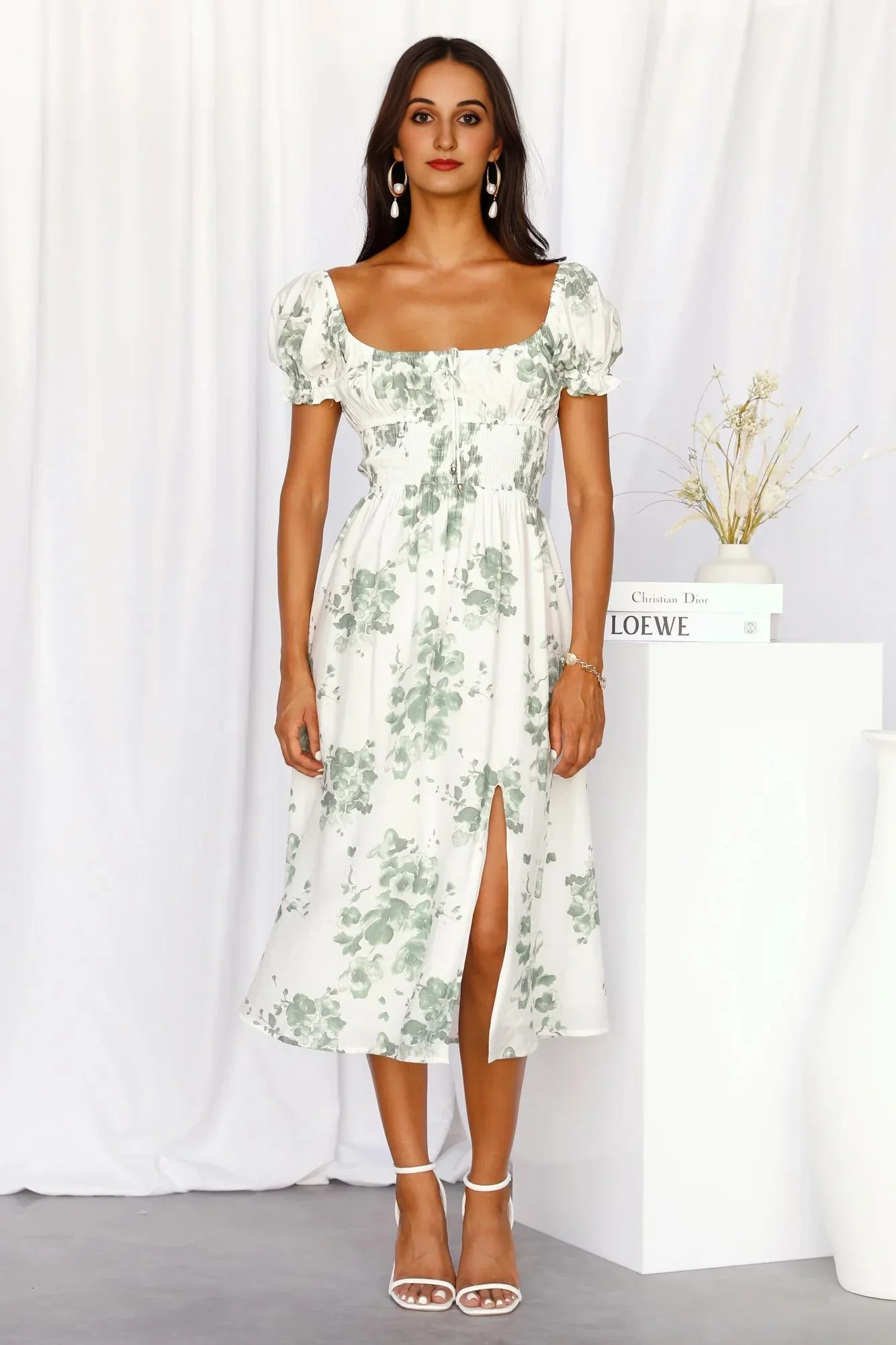 Repeat It Midi Dress Floral