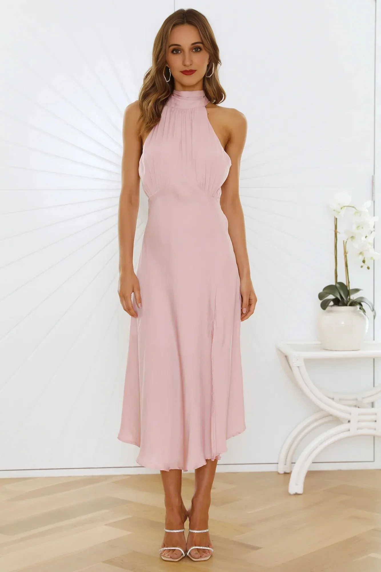 No Tears Here Maxi Dress Blush