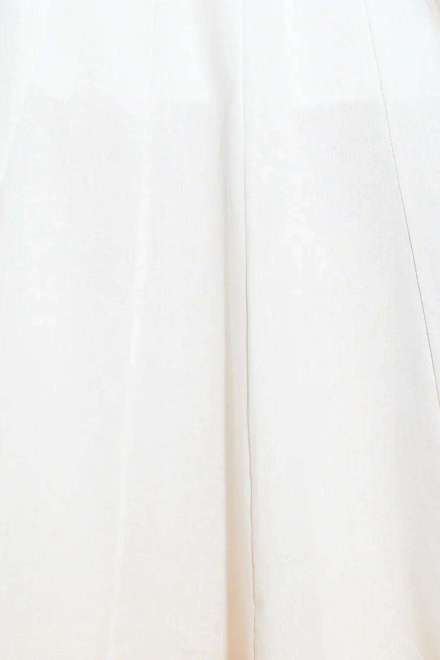 Dusk Soiree Midi Dress White