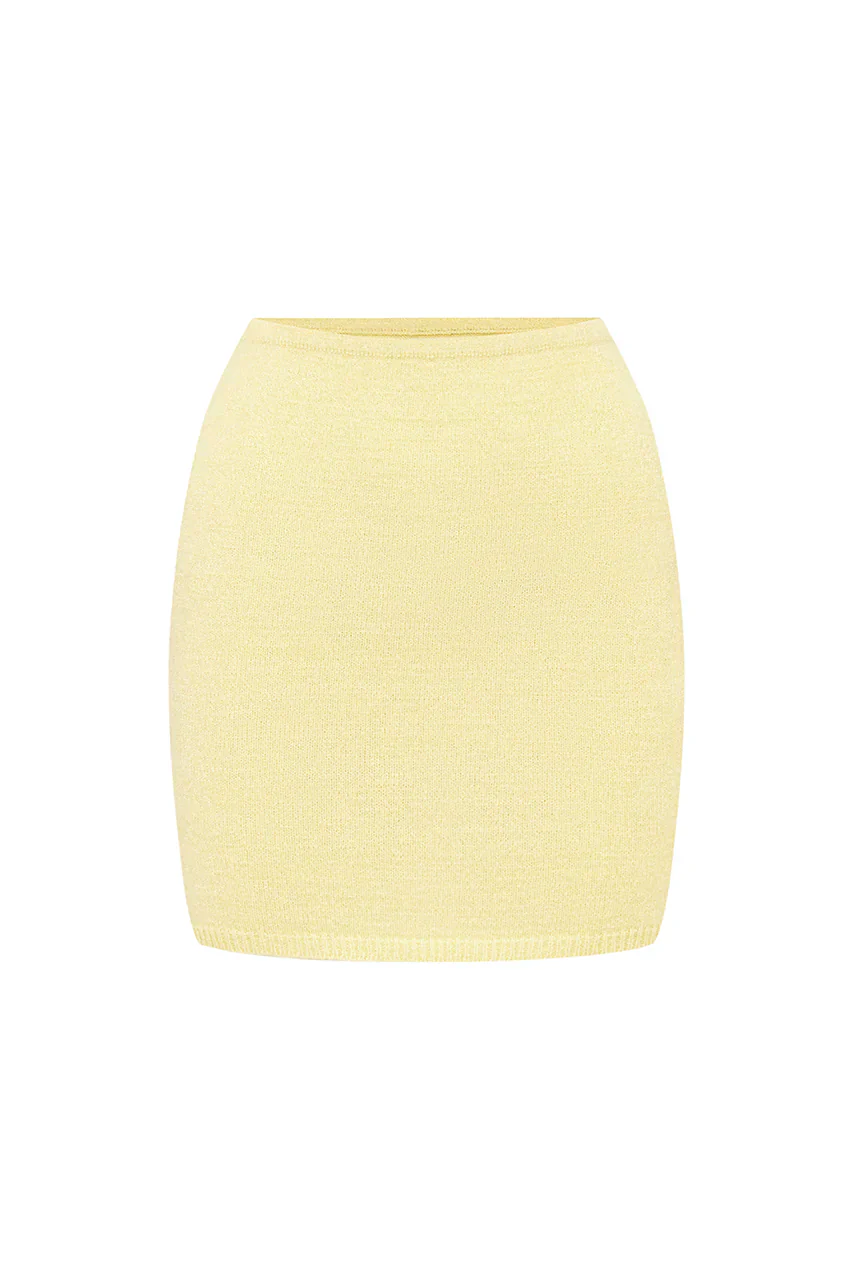 NORMANI LOW RISE SKIRT - BUTTER