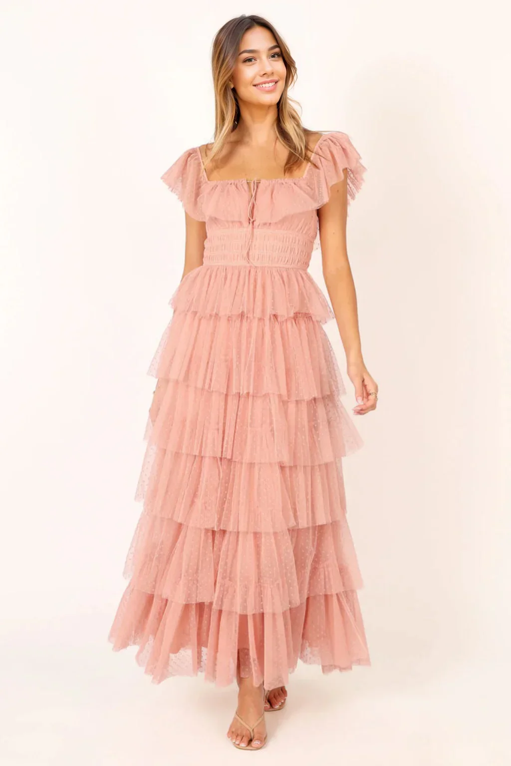 Belle Maxi Dress - Blush