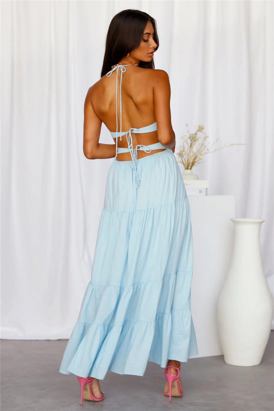 Girl Where Midi Dress Blue