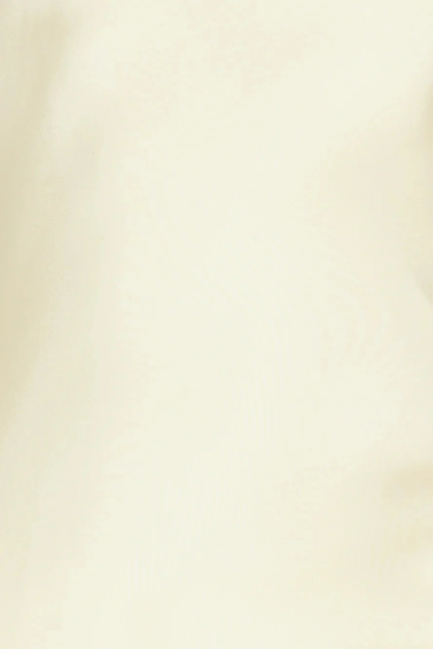 Crystal Glass Satin Maxi Dress Yellow