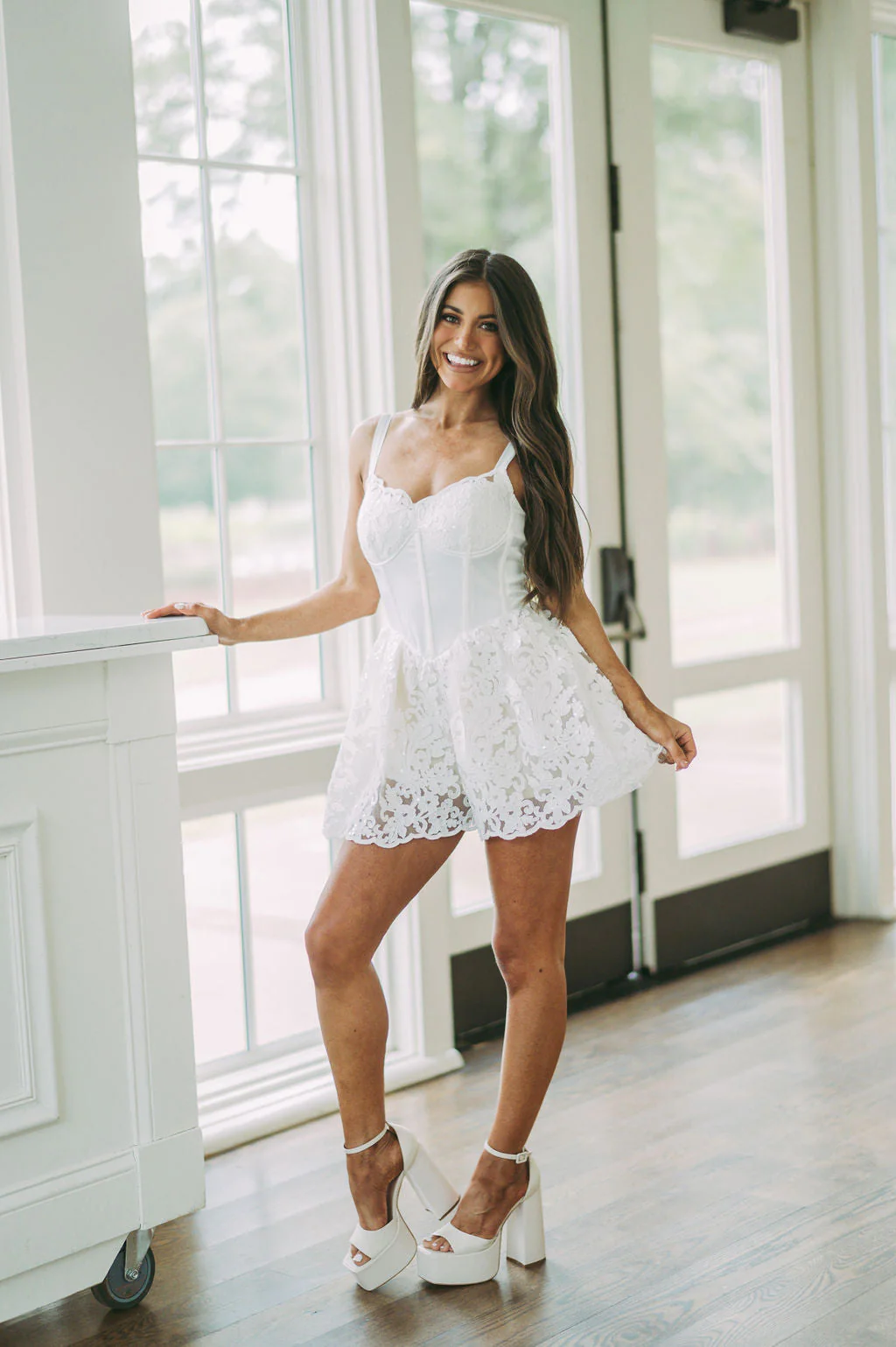 Abbey Lace Romper