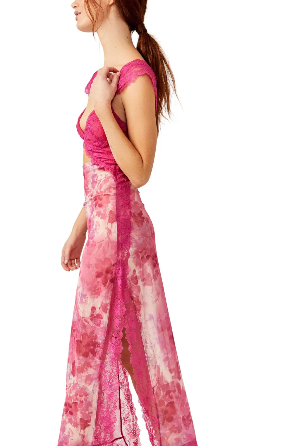 Free People | Suddenly Fine Maxi Slip Dress - Rosey