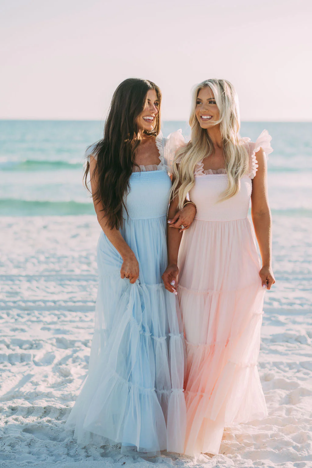 Meleah Tulle Maxi Dress-Light Blue