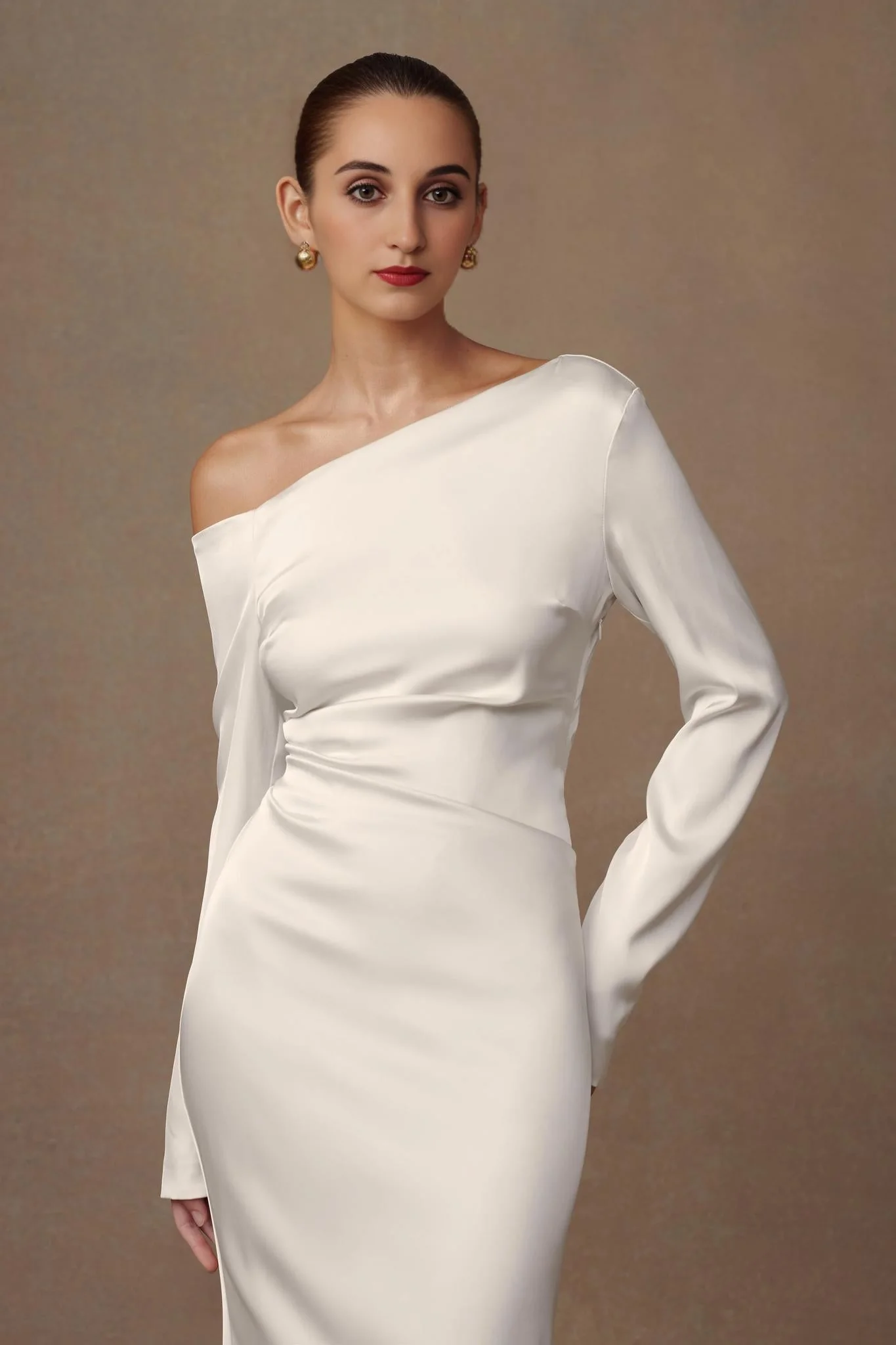 Avery Long Sleeve Maxi Dress - Ivory