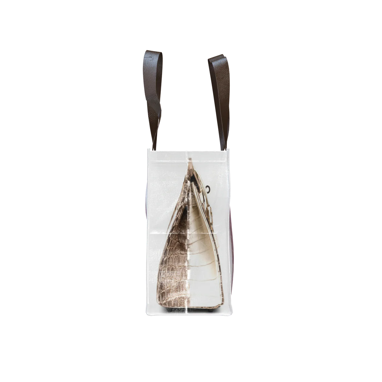 GroceryBags Creative Parody Platinum Bag Print Woven Bag Fire Over The Net Birkin Fitness Casual Bag