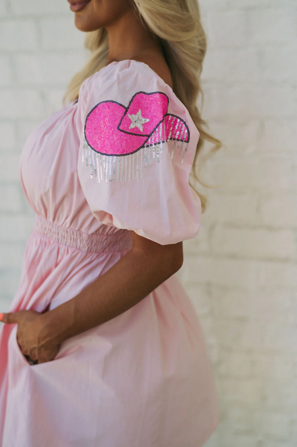 Sequin Cowgirl Accented Dress