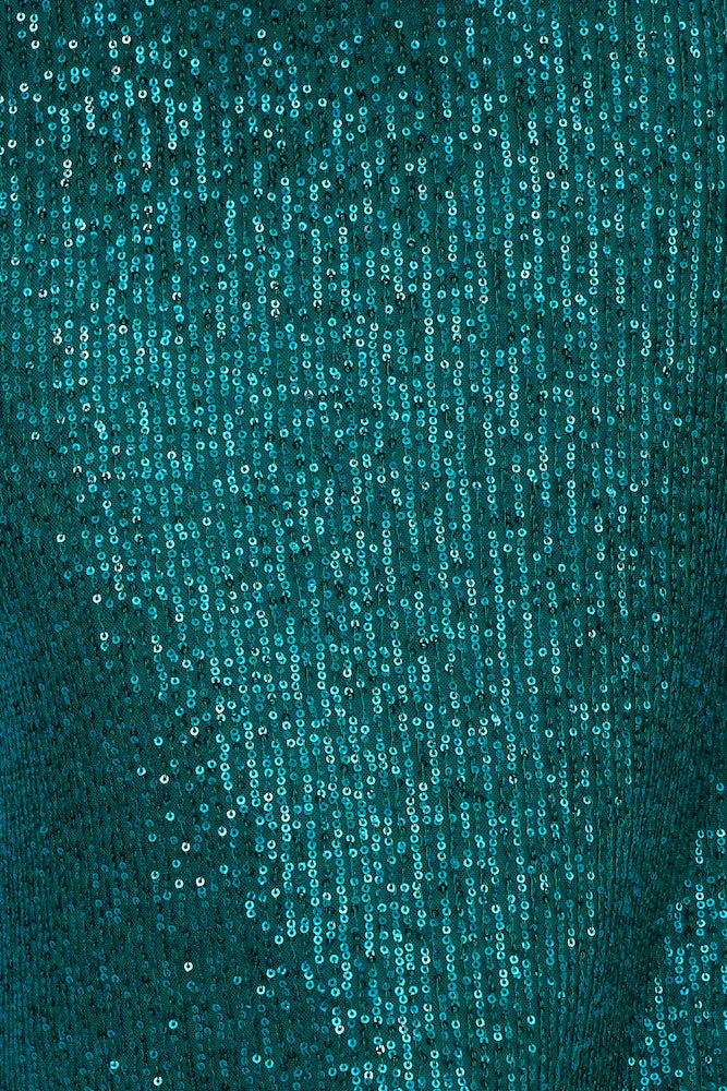 Finest Words Maxi Dress Green Sequin