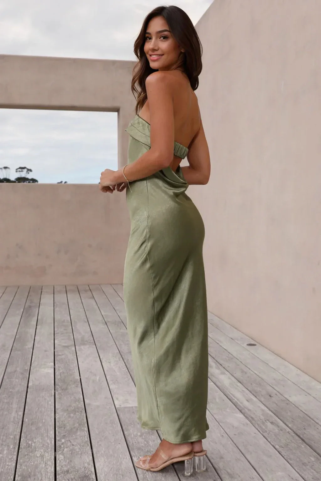 Gisele Maxi Dress - Olive