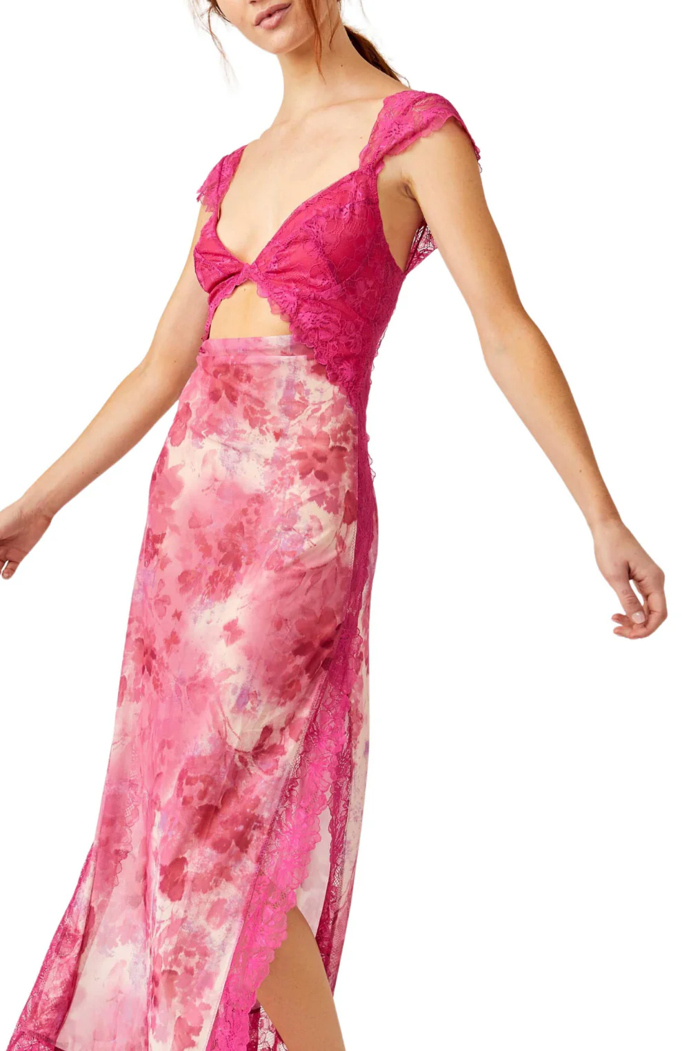 Free People | Suddenly Fine Maxi Slip Dress - Rosey