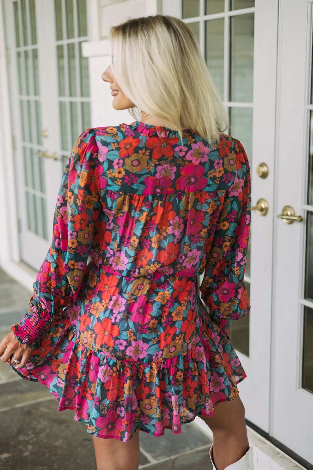 Dainty Waist Tie Floral Dress