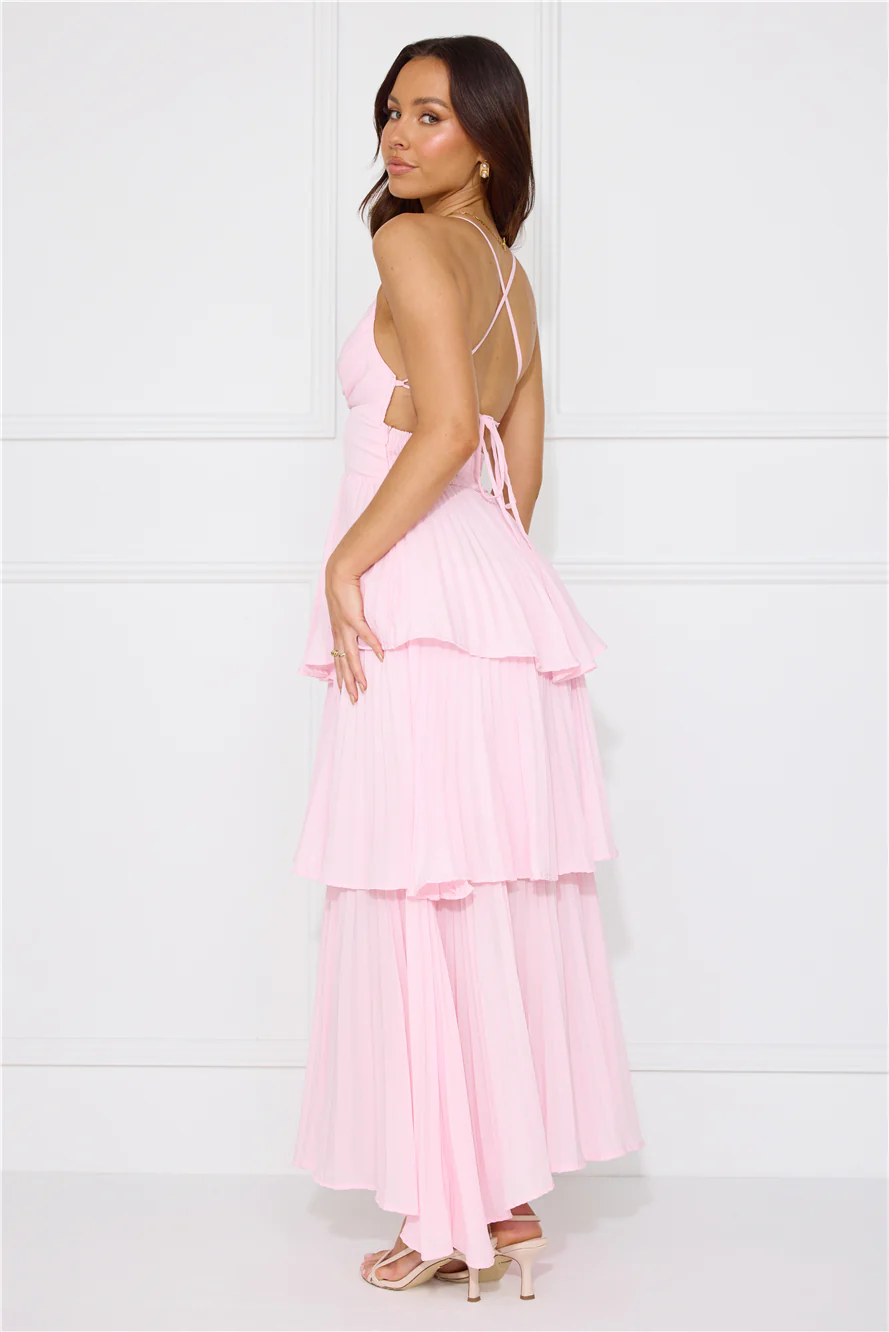 Fashionably Ever After Maxi Dress Pink