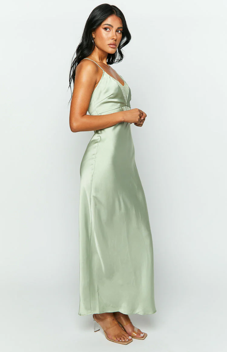 Elery Sage Midi Dress