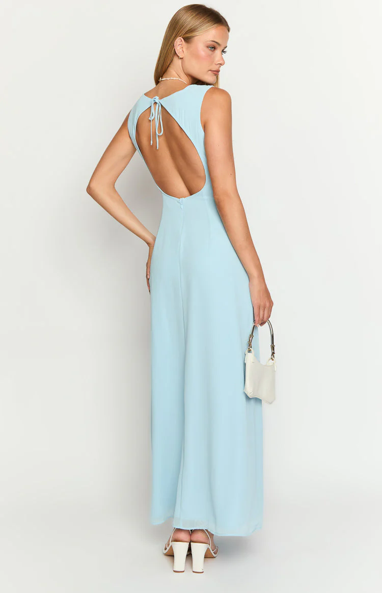 Misty Light Blue Maxi Dress