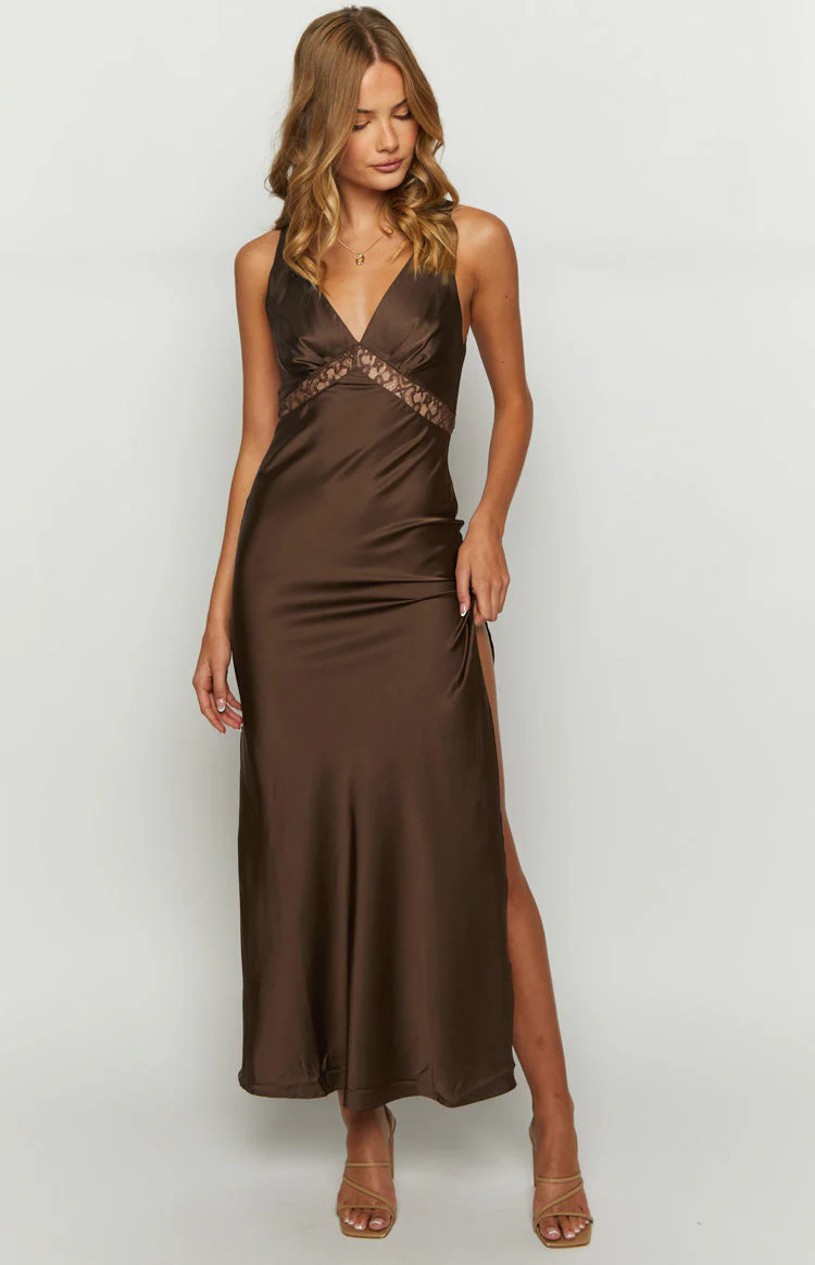 Lioness Dakota Chocolate Maxi Dress