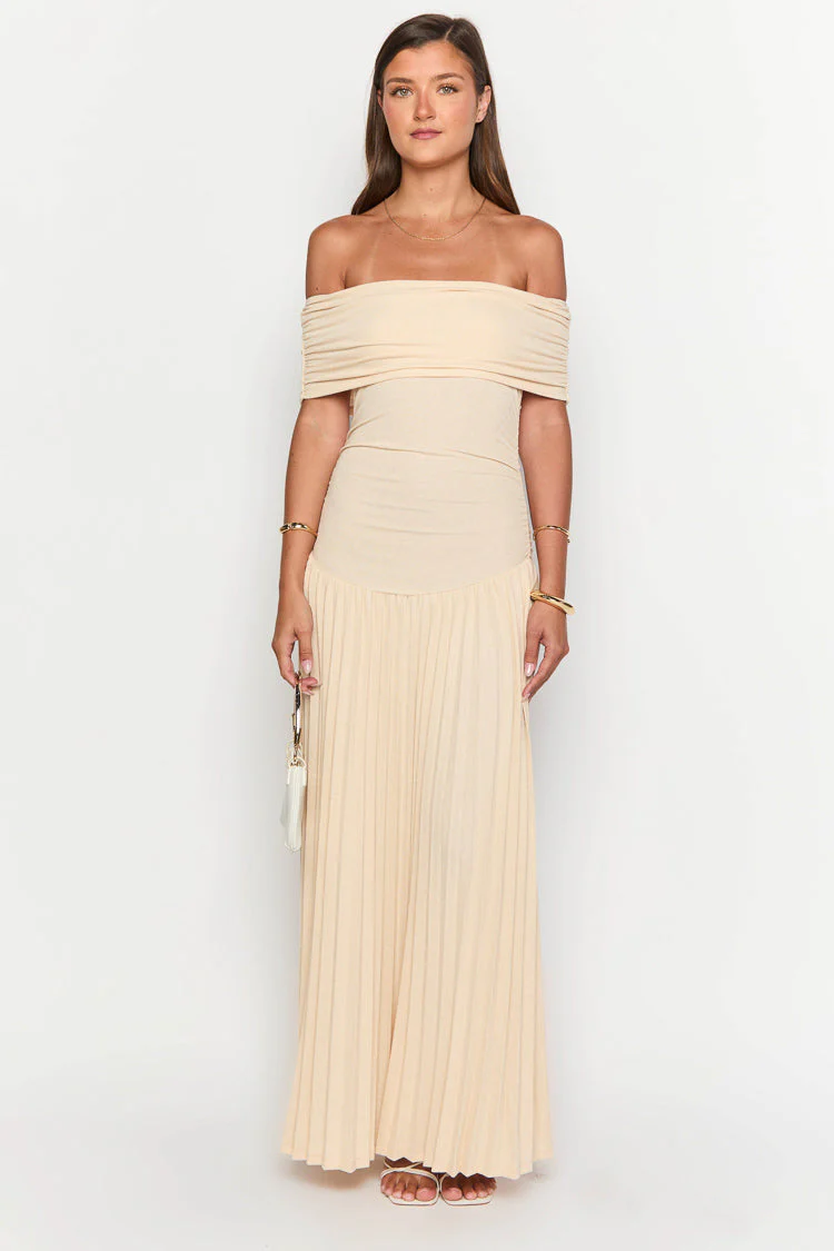 Lioness Field Of Dreams Oatmeal Maxi Dress