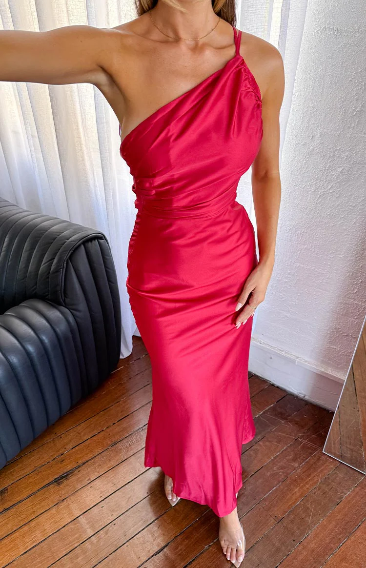 Tina Red Formal Maxi Dress