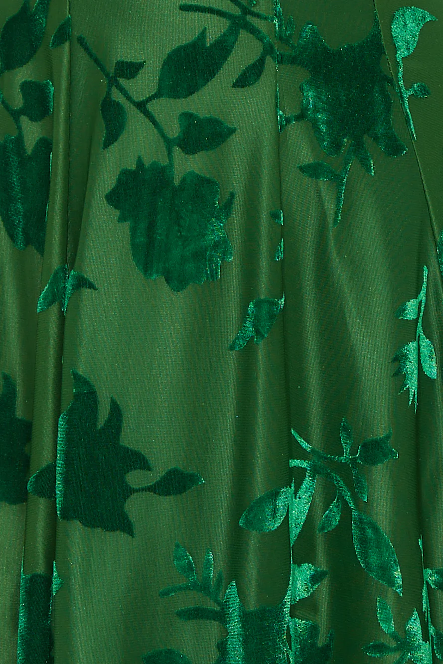 New City Long Sleeve Mini Dress Green