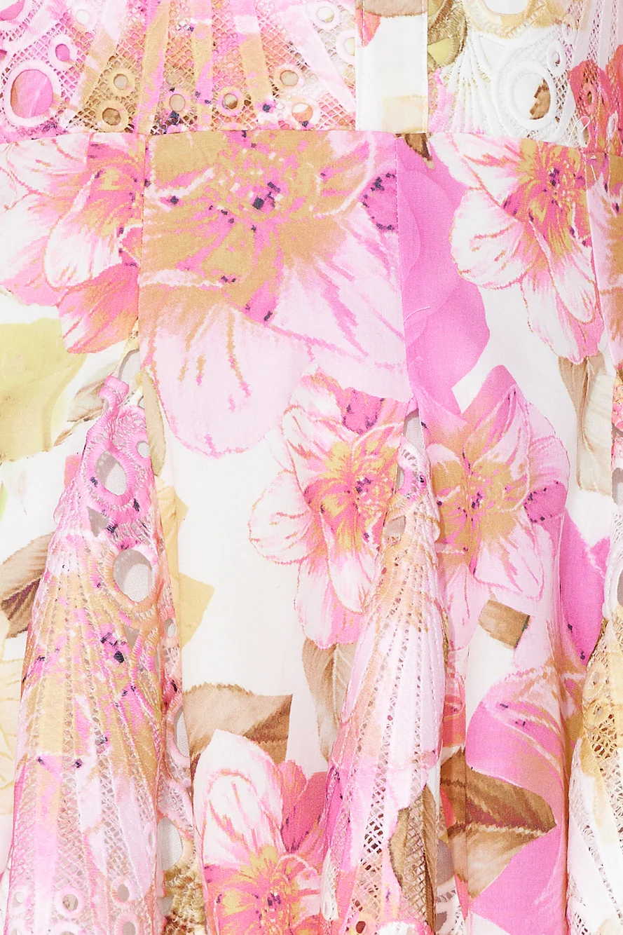 Fine Dining Brunch Mini Dress Pink