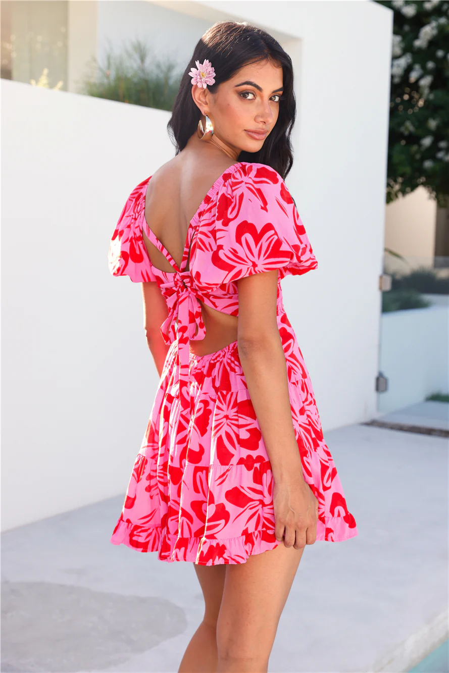 Things I Like Mini Dress Pink