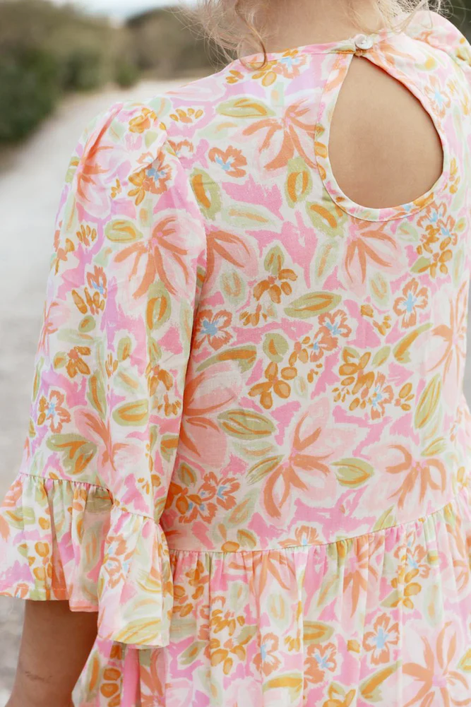 HELLO MINI Twirling In Tulips Dress Pink