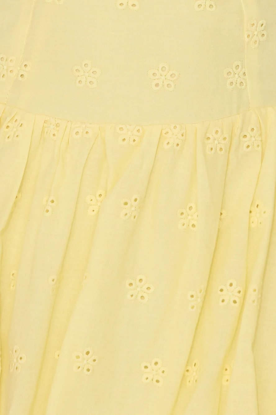 Lagoons In Summer Mini Dress Yellow