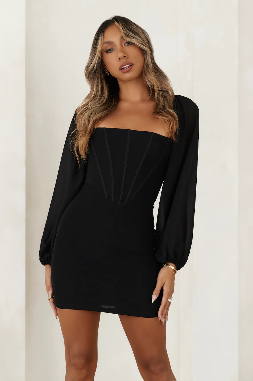 Looking Gorg Mini Dress Black