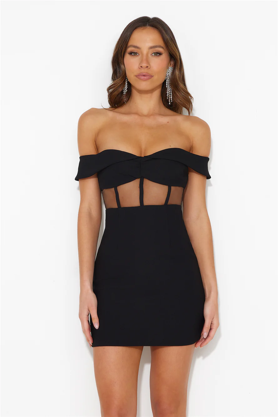 Sublime Bliss Mini Dress Black
