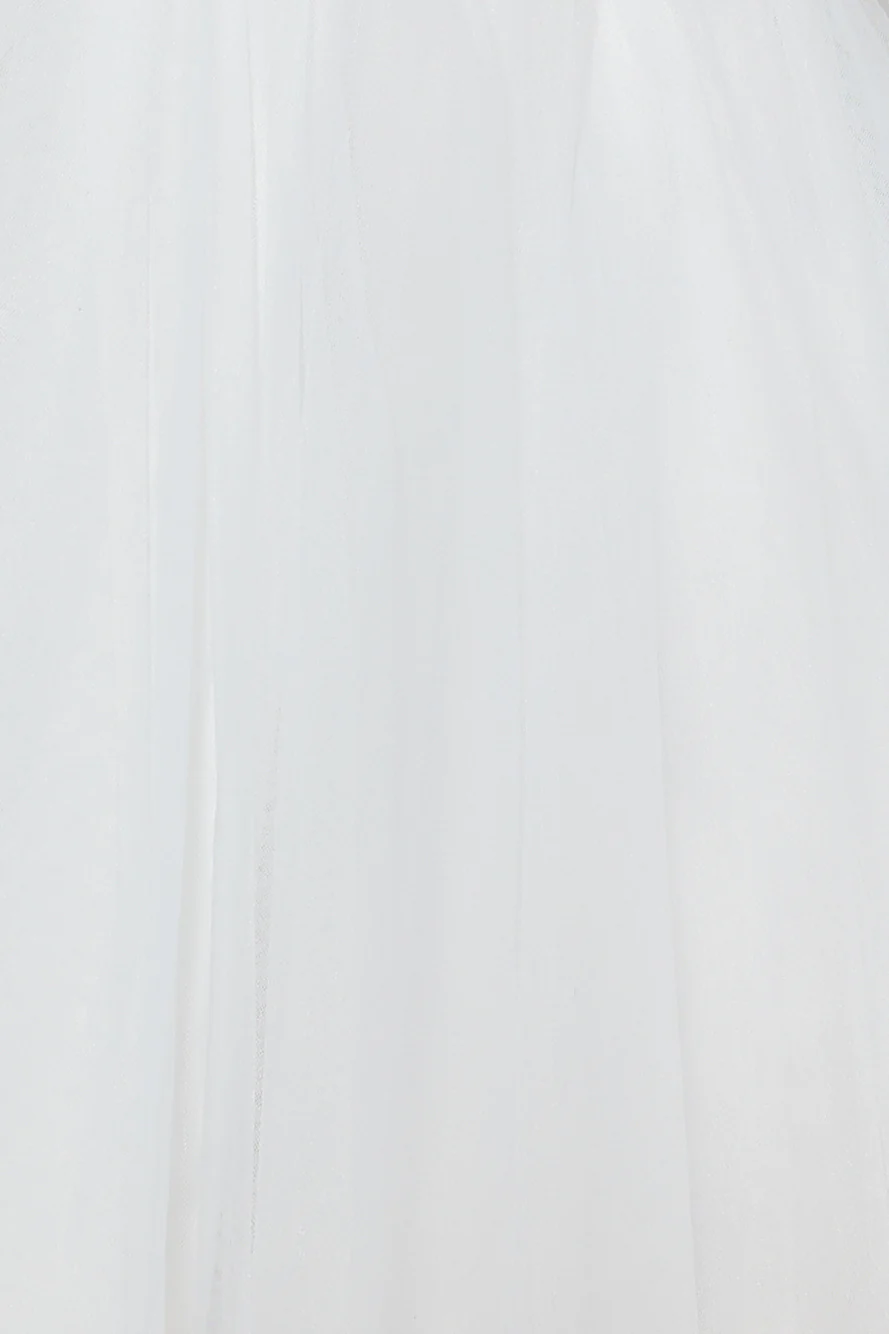 Pretty Snowflake Tulle Mini Dress White