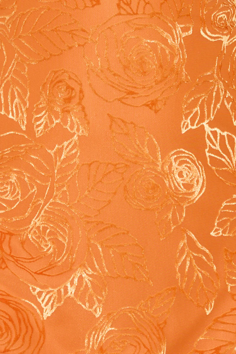 Skip The Line Mini Dress Orange