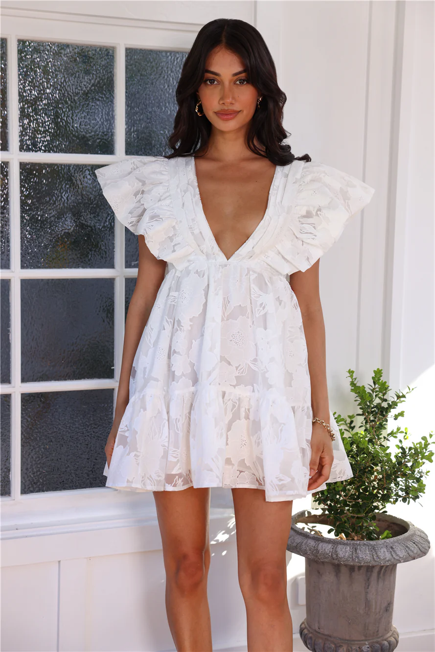 DIVALIFES Sweeter Than Life Mini Dress White