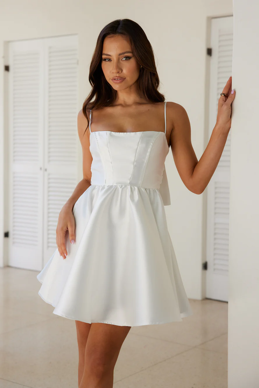 One Day Mini Dress White