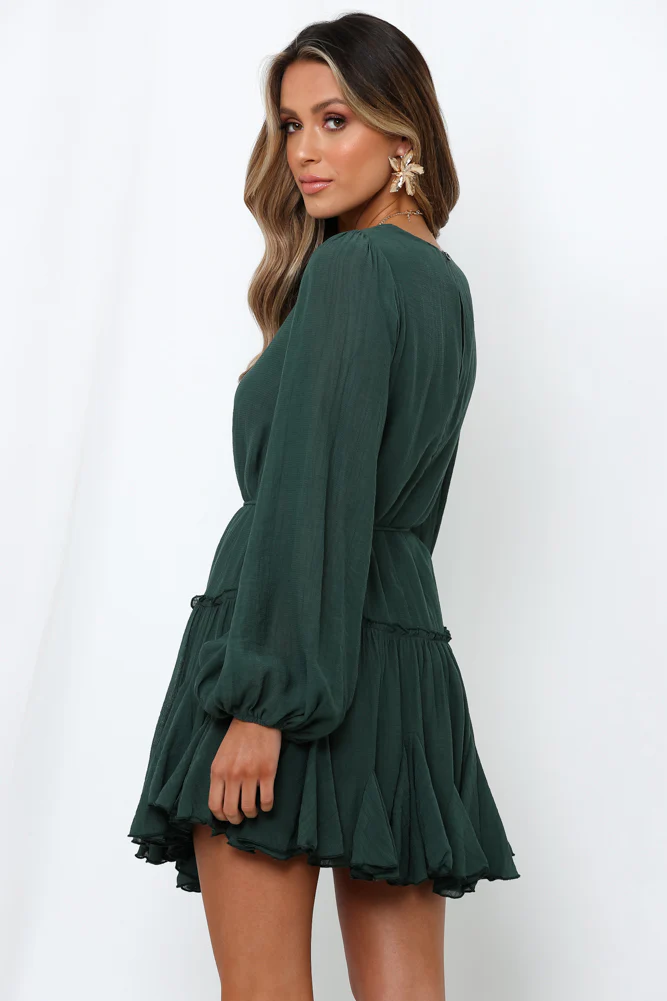 Once In A Blue Moon Dress Green