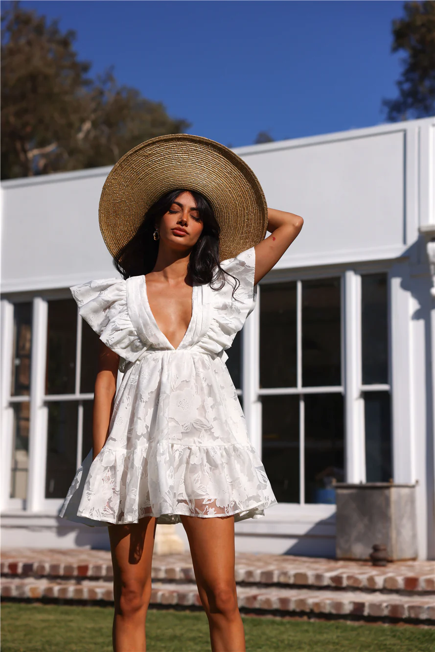 DIVALIFES Sweeter Than Life Mini Dress White