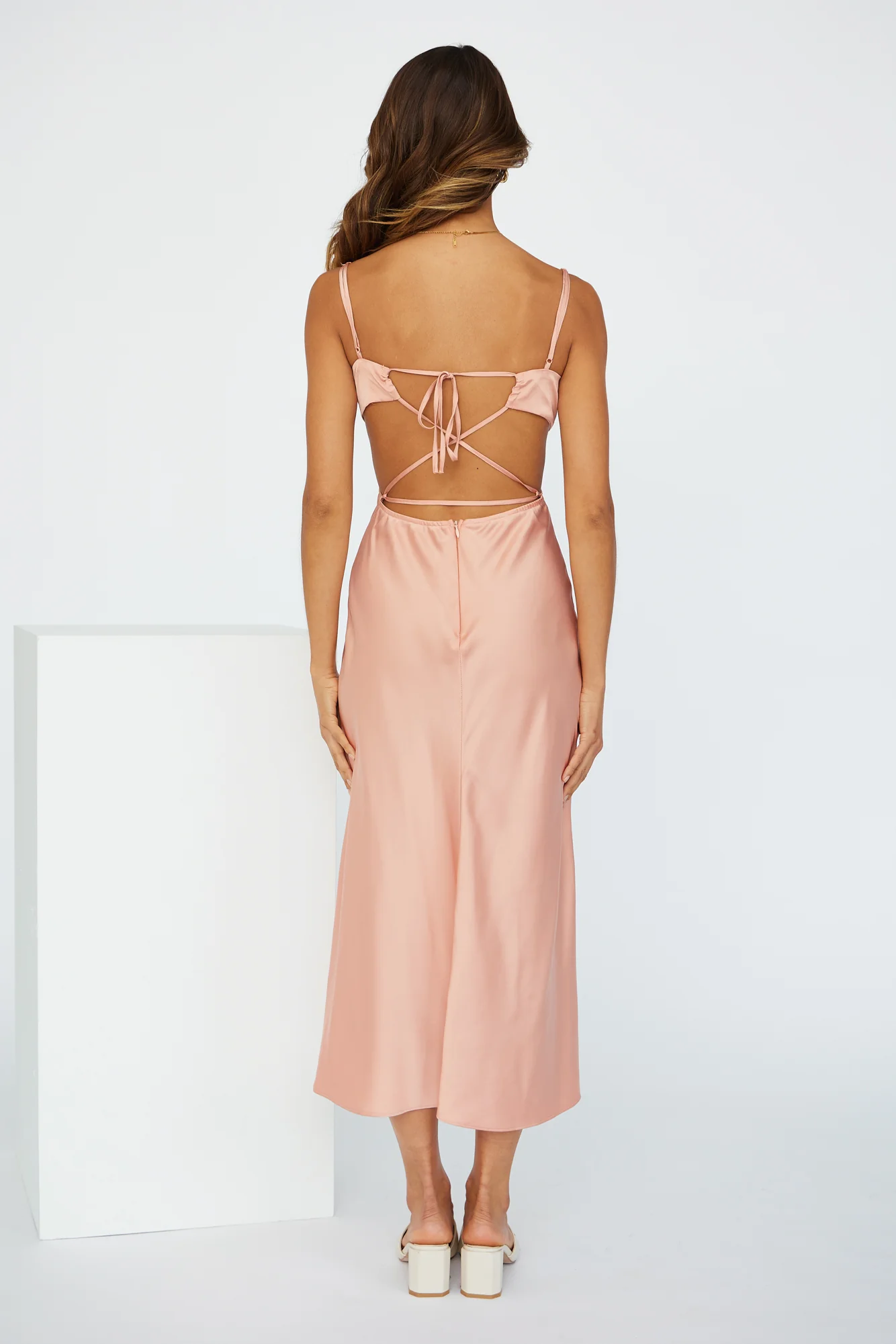 Sunrise Street Midi Dress Pink