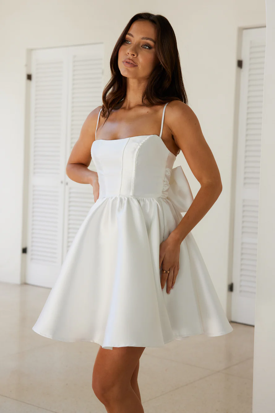 One Day Mini Dress White