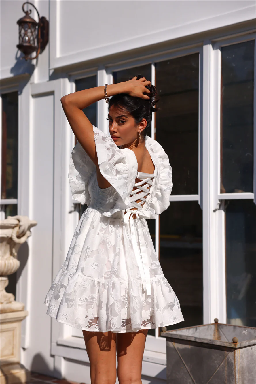 DIVALIFES Sweeter Than Life Mini Dress White